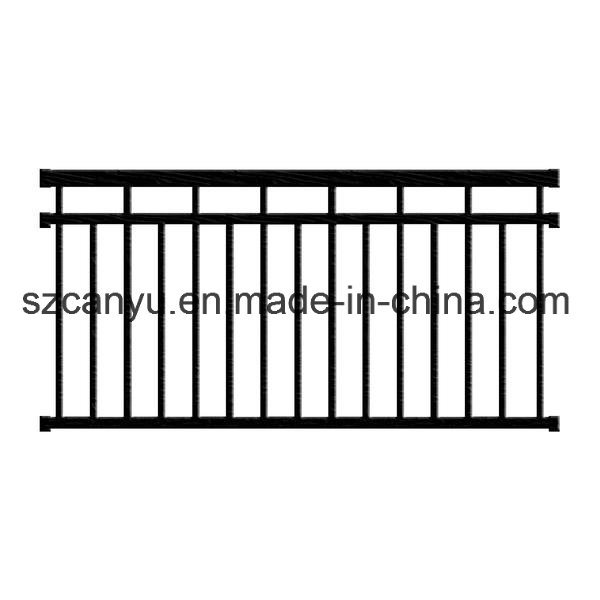 Wholesale Cheap Price Black Aluminum Fence /Wrought Iron Fence