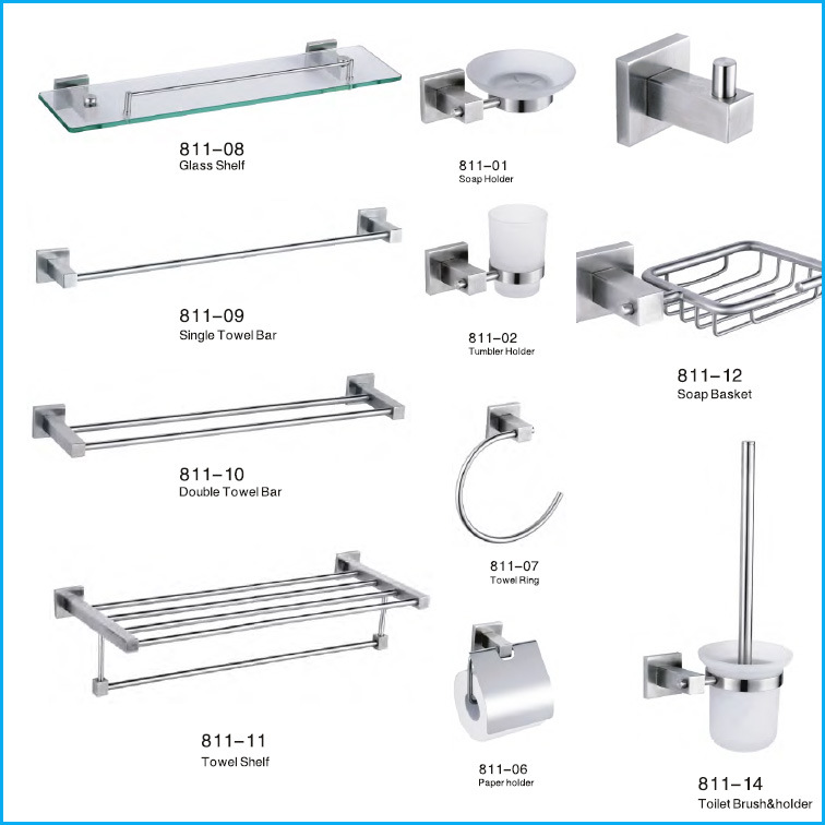 304 Stainless Steel Bathroom Accessories Sanitary Ware