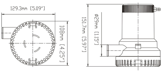 2000gph Sea Water Transfer Submersible Centrifugal Pump