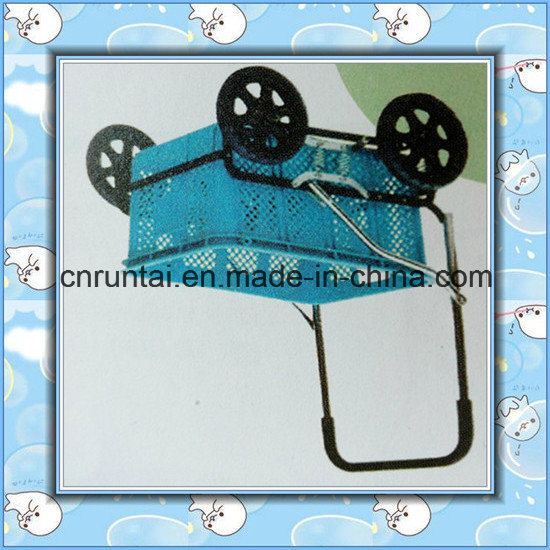 Plastic Tray Steel Frame Shopping Cart