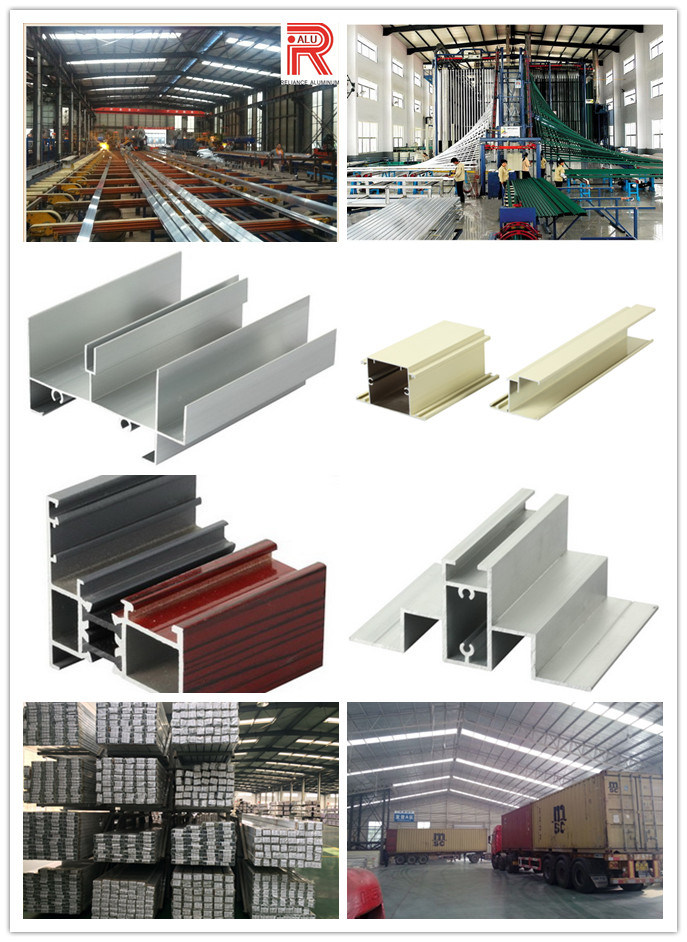 Aluminum/Aluminium Extrusion Profile for Window/Door/Fenster Fabrication