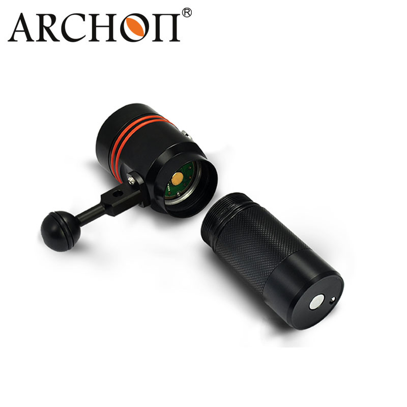 Archon 110 Wide Light Angle Button Switch 2600lm Diving Video Torch W40V