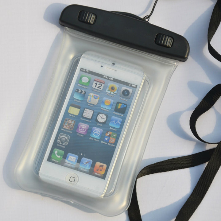 100% Sealed Floatable Mobile Phone PVC Waterproof Dry Case (YKY7202)