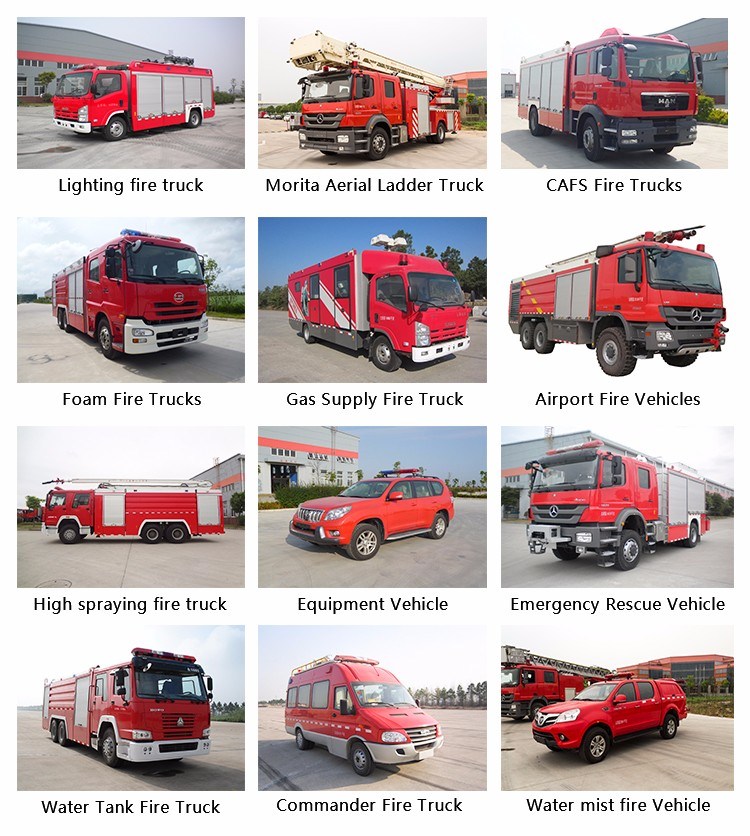 7000L Dongfeng Fire Fighting Vehicles Truck