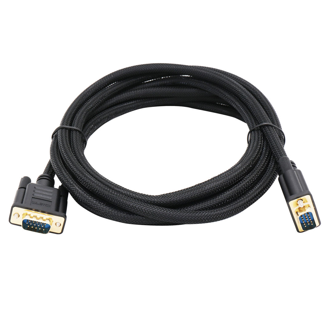 VGA to VGA Cable Male Nylon Braid Projector Data Cable