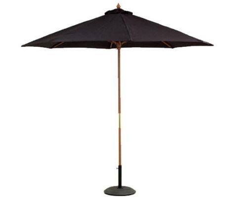2.7m Large Black Patio Outdoor Octagonal Umbrella