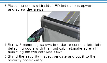 2016 Hot New 33 Zone Walk Through Gate Metal Detector