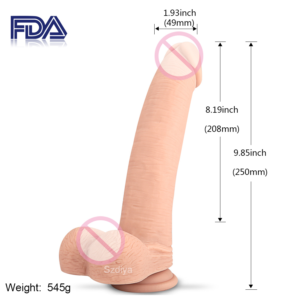 Artificial Chocolate Realistic Dildo Women Sex Toy (DYAST426A)