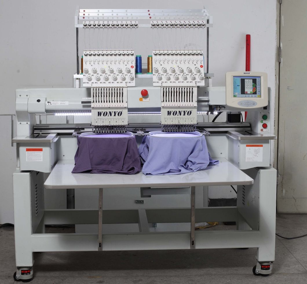 High Speek Ommercial 2 Head Embroidery Machine for Sale