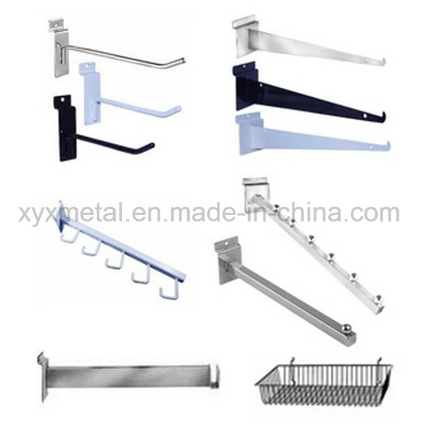 Shopfitting Chrome Metal Steel Slatwall Pegboard Accessories Wire Display Hook