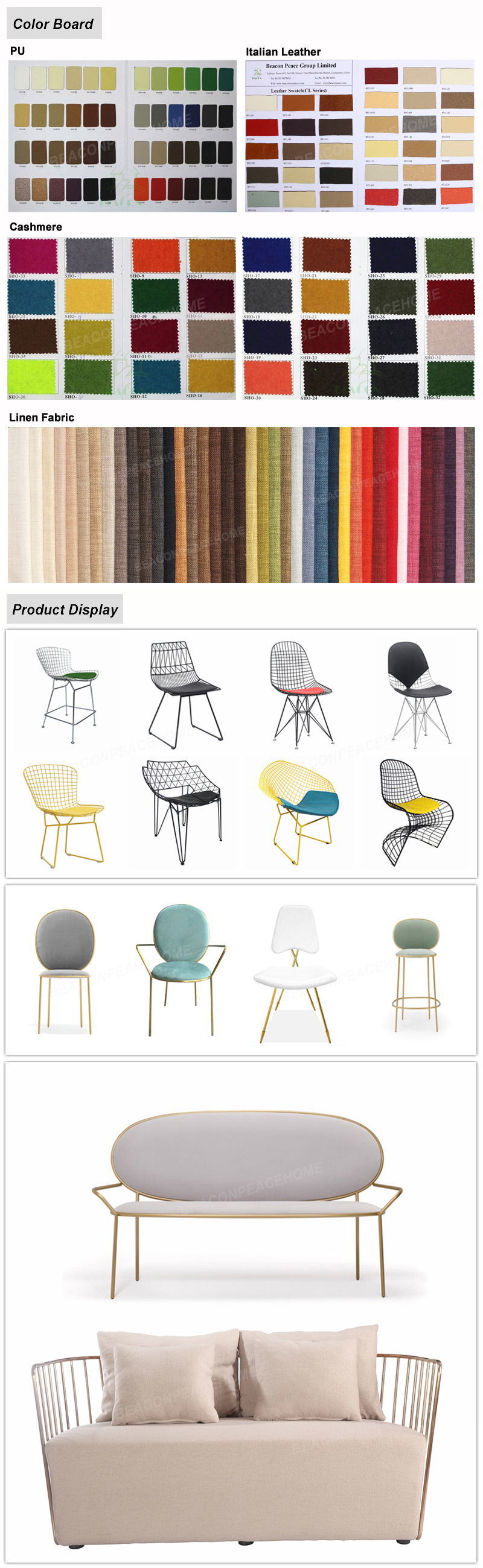 Restaurant Metal Harry Bertoia Wire Chair