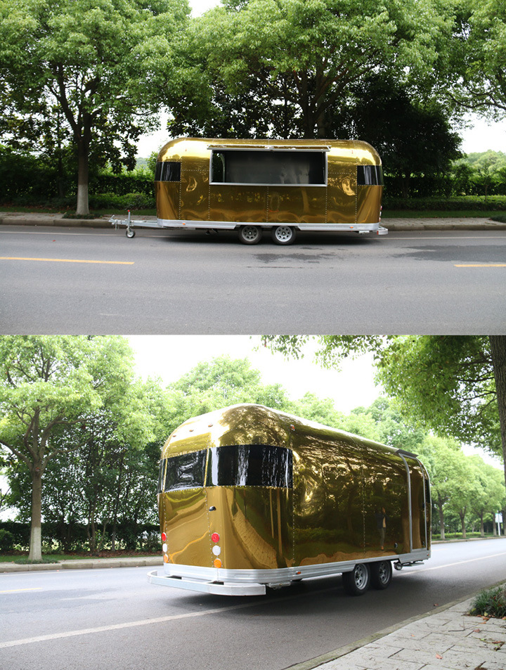 Commercial Catering Food Van Food Kiosk Made by Golden Aluminum