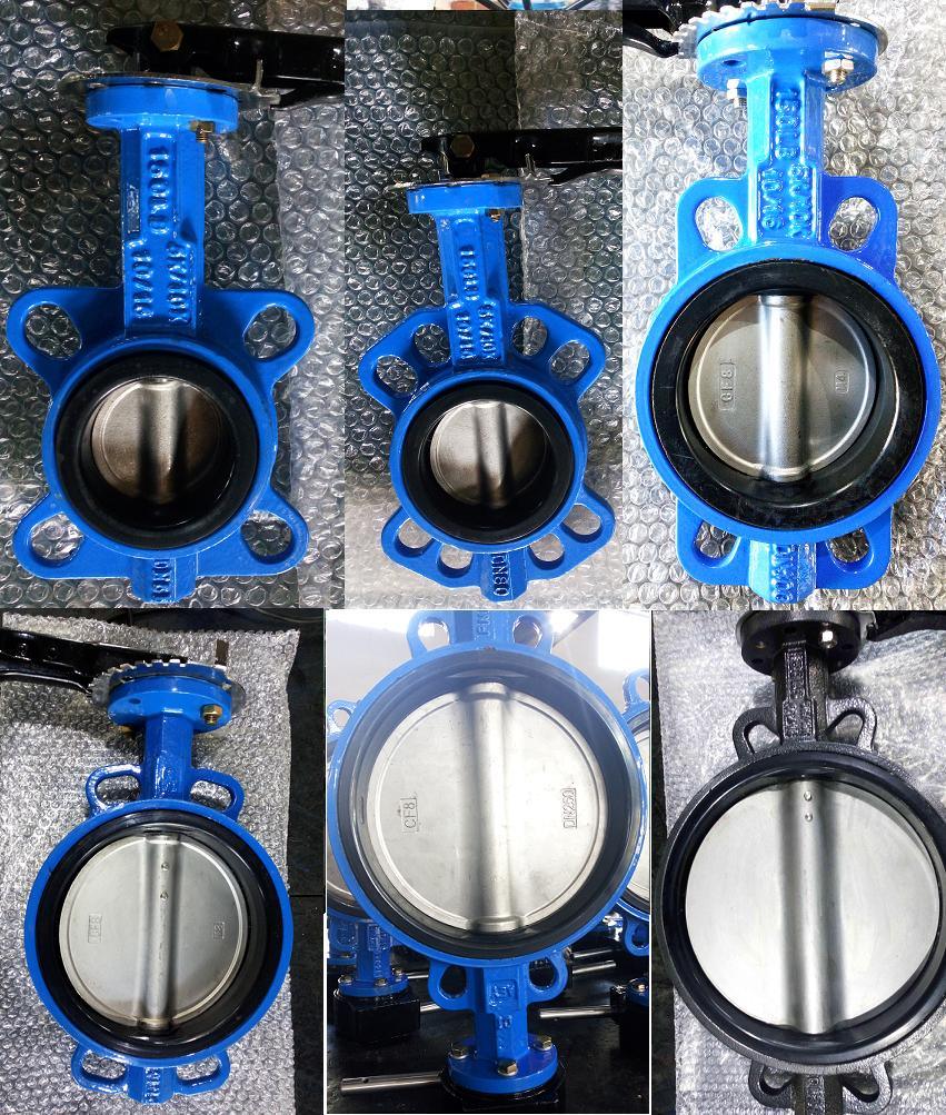 Ci/Di/CF8 Wafer Butterfly Valve with EPDM/PTFE