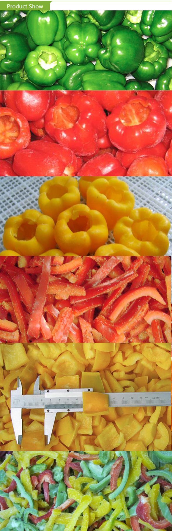 Frozen Mixed Sweet Pepper Dices (green/red/yellow)