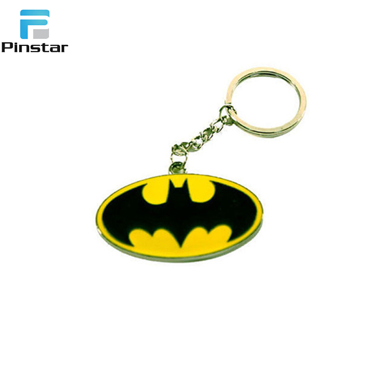 Personality Promotion Gifts Custom Batman Metal Anime Keychain