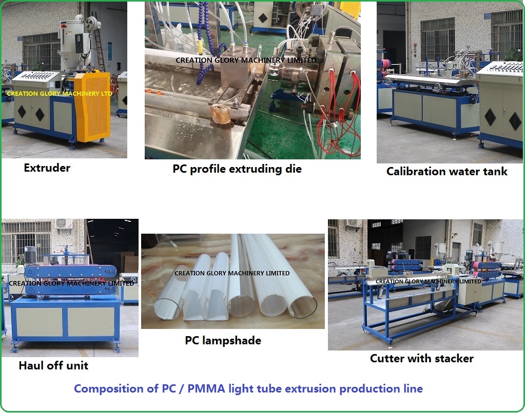 Automatic T5 T8 LED Lampshade Plastic Extrusion Production Machinery