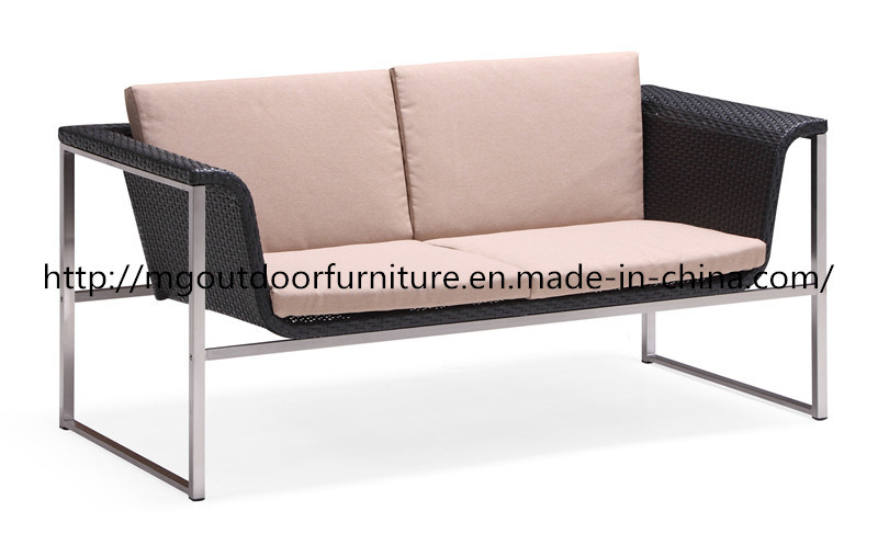 Rattan Furniture Garden Sofa Set with Metal Legs