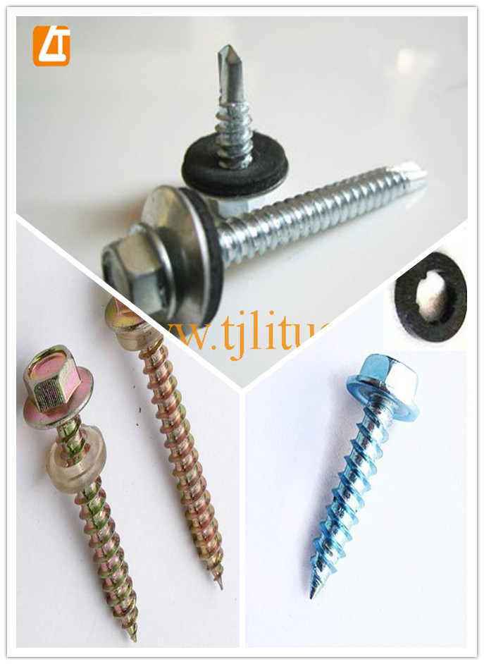 DIN7504k Rubber Bonded Metal Washer Self Drilling Screws