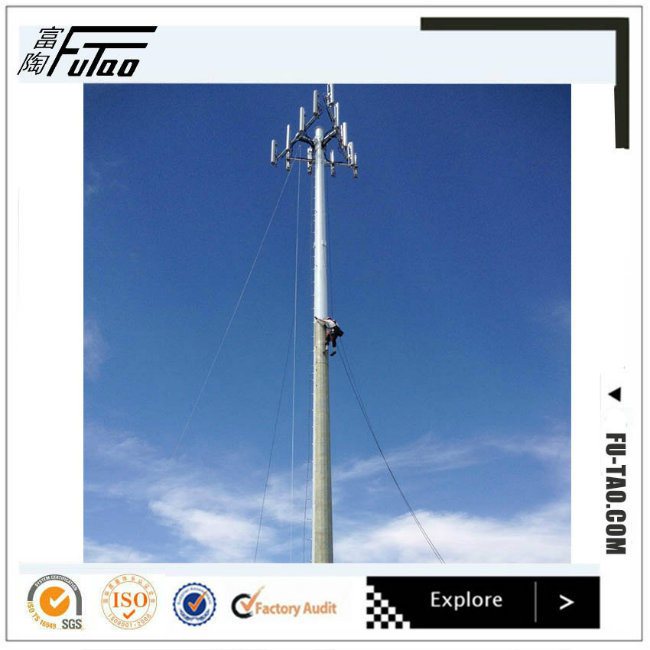 Futao 110kv Galvanized Mono Pole