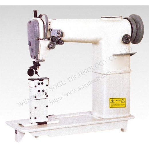 Double Needle Industrial Post Bed Lockstitch Sewing Machine