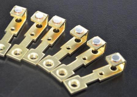 Nickel Plated Copper Contact Plates / Brass Moving Contacts