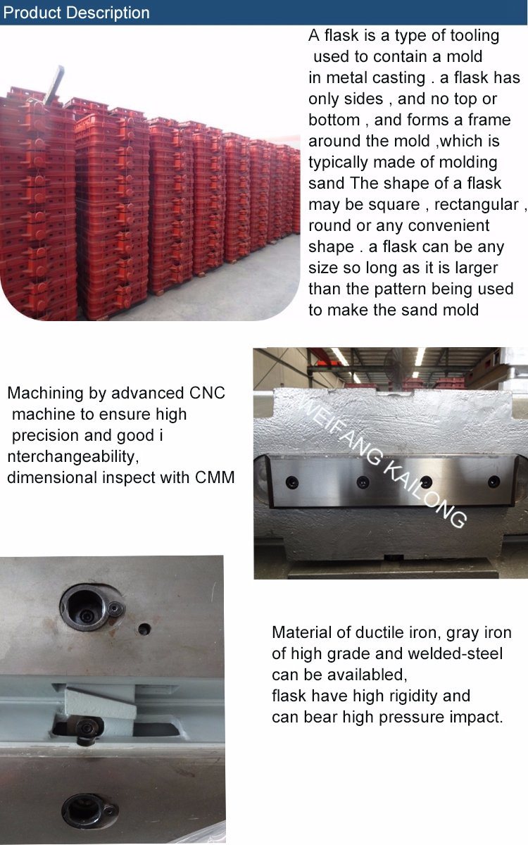 Equipment Molding Line Used Cast Flasks for Foundry