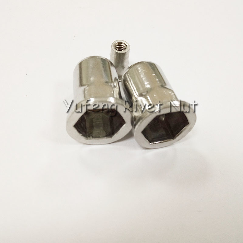 Stainless Steel Flat Head Inside&Outside Hexagon Rivet Nut