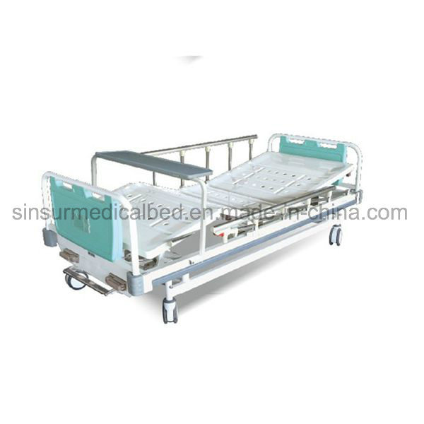 Hospital Ward Furniture Manual Double Function Medical Bed Price