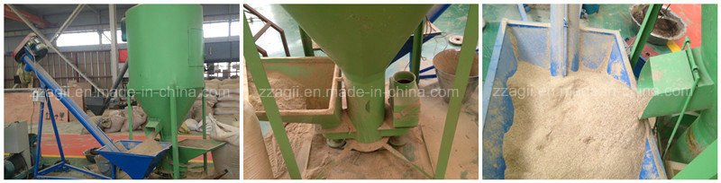 Small 500kg Batch Vertical Crusher Mixer Grain Grinder and Mixer