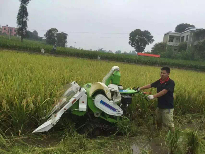 9HP Mini Rice Combine Harvester