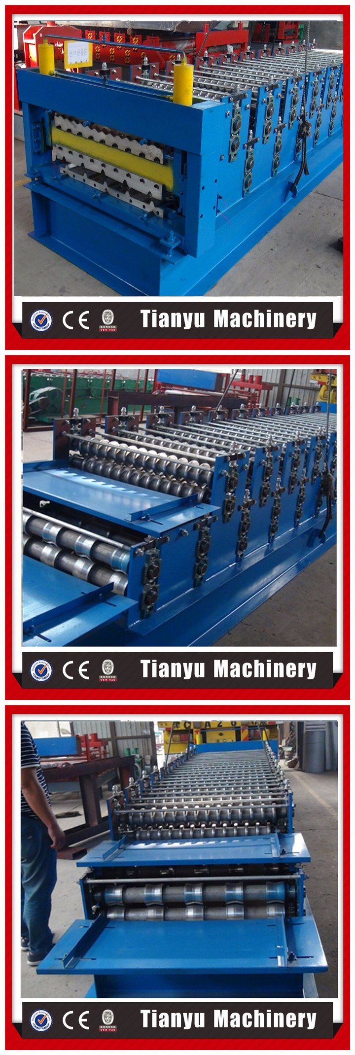 Metal Double Layer Roof Deck Cold Roll Forming Machine