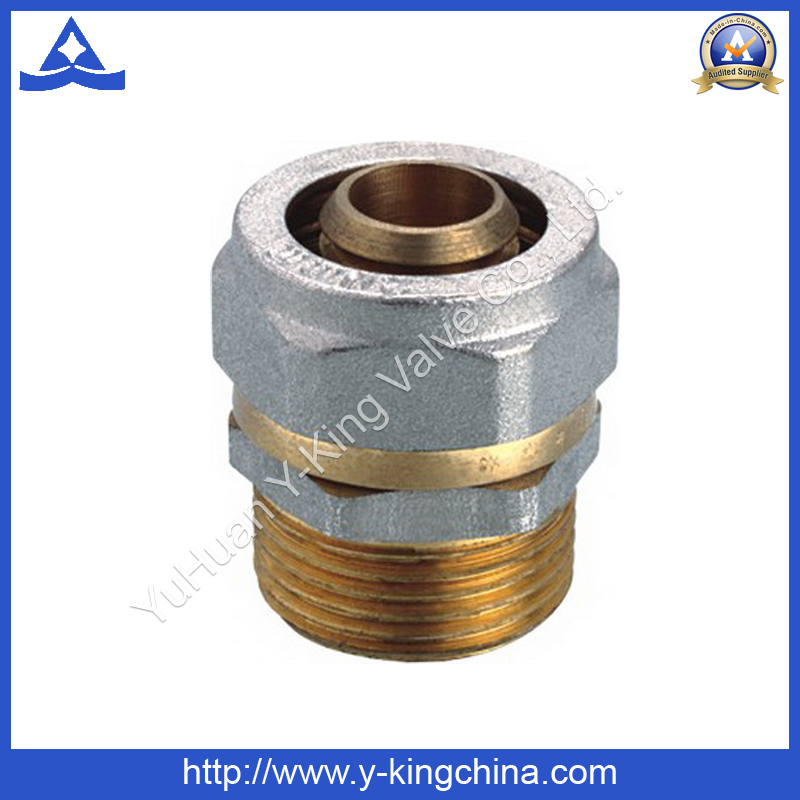 Nickel Plated Brass Compression Pipe Fitting - (YD-6054)