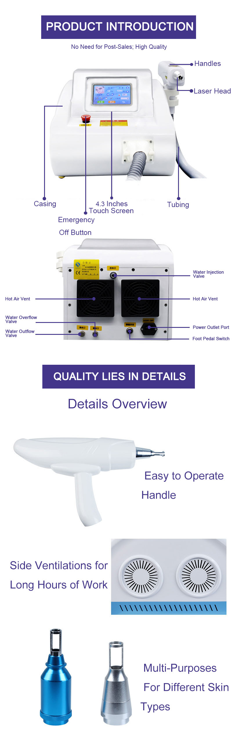 High Quality Controlled Atomix Laser Guangzhou China New Style Portable Carbon Peeling ND YAG Laser Machine Prices Mini Tattoo