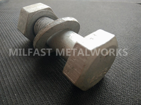 ASTM A325 Type 1 Structural Bolt with A563 Dh Heavy Hexagonal Nut Hot DIP Galvanized