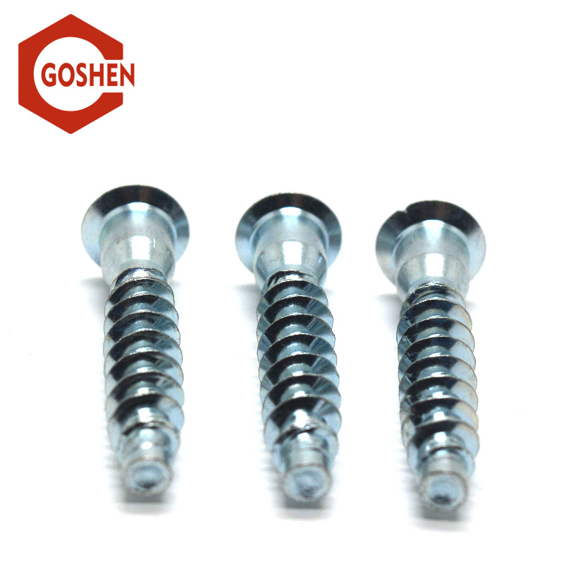 Galvanized Carbon Steel Hex Socket Flat Head Confirmat Screw/Furniture Screws