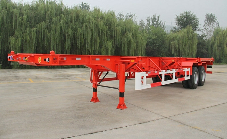 China Factory 40 FT 2 Axles Container Transport Semi Trailer