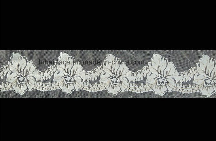 Fashion Embroidery Lace Trim for Apparel Accessories