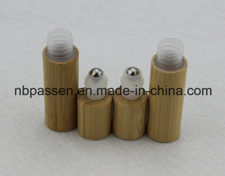 5ml Bamboo Plastic Roll-on Bottle for Cosmetic Packaging (PPC-BRB-002)