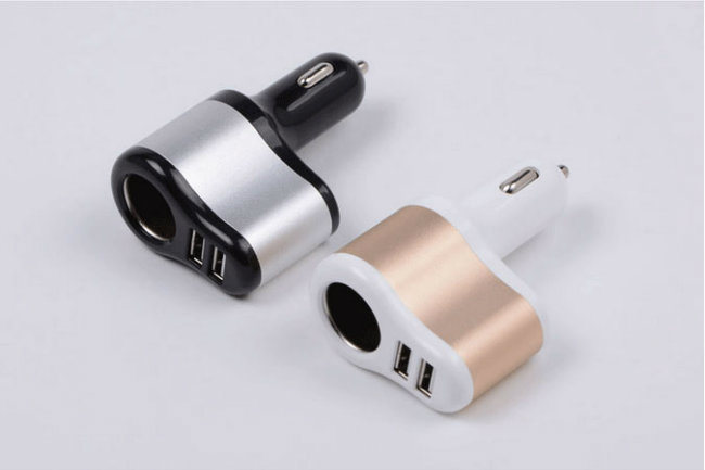 One Way Car Cigarette Lighter Power Socket Rapid Charging Adapter