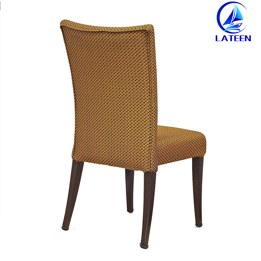 Wood Like Dining Chair with Comfy Fabric Cushion