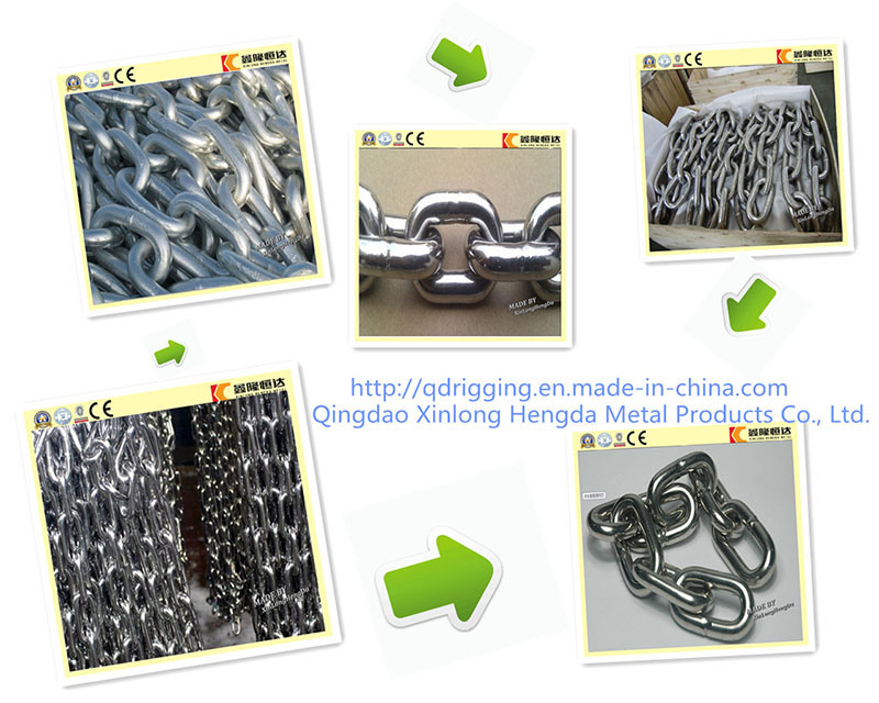 DIN763 Galvanized Marine Anchor Link Chain with Good Price