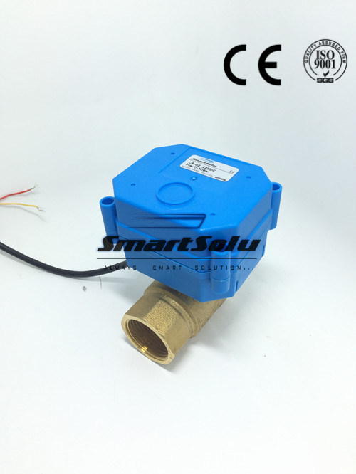 2 Way Electric Flow Control Brass Water Ball Valve/Electric Valve