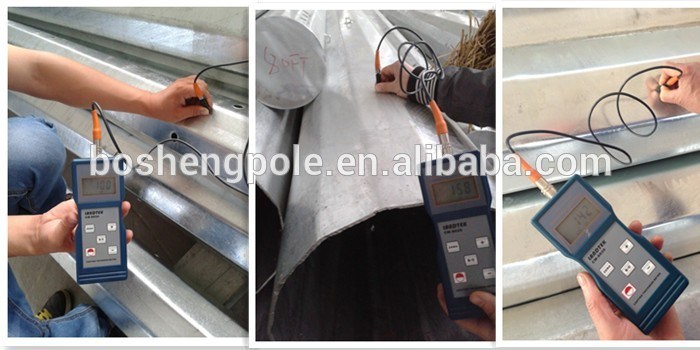 Manufacturer Galvanized Steel Power Pole