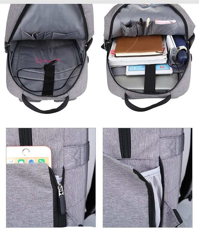 Hot Sale Nylon Canvas Laptop Backpack, USB Backpack, Laptop Backpack Bag, Shoulder Bag, School Computer Bag