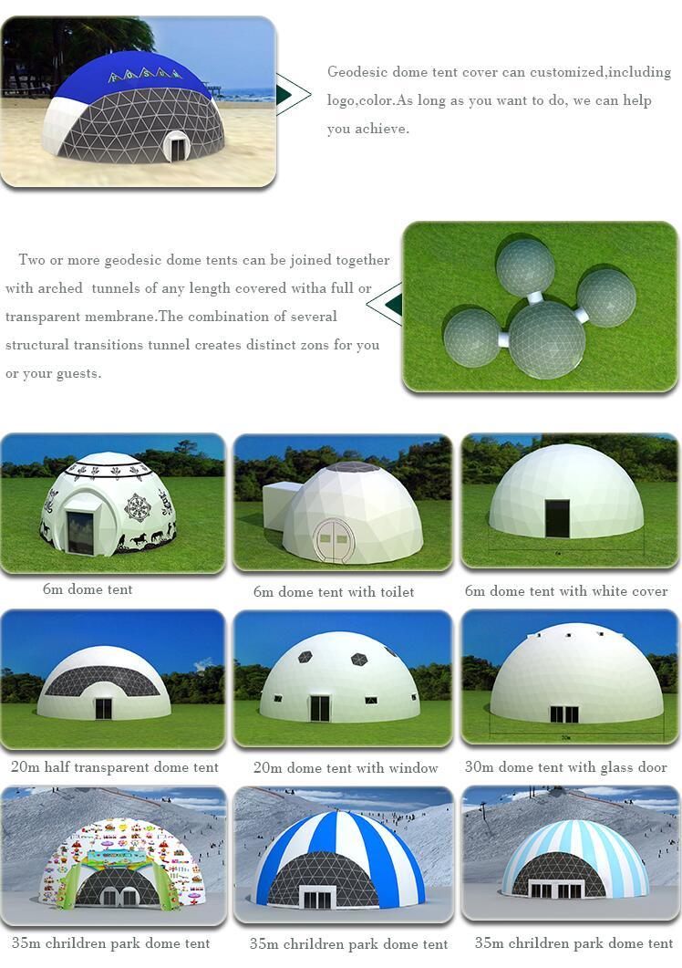10m Unique Camping Professional Dome Tent with Price