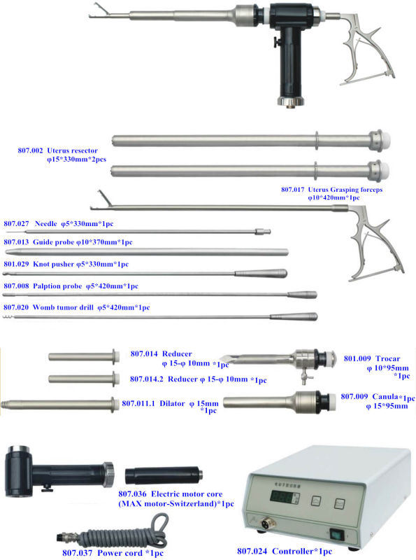 2017 Geyi Euprun Gynaecology Surgical Instruments Power Morcellator