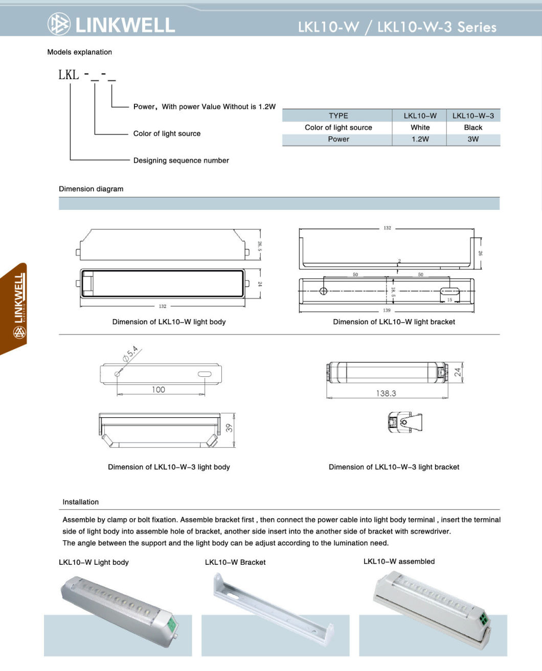 Cabinet Panel LED Light for Switchgear (LKL10-W/LKL10-W-3)