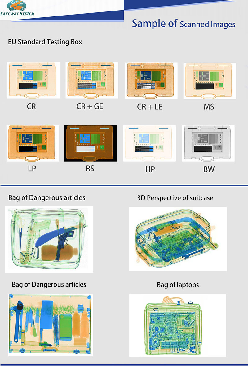 Small Tunnel Size X-ray Baggage Scanning Screening Machine