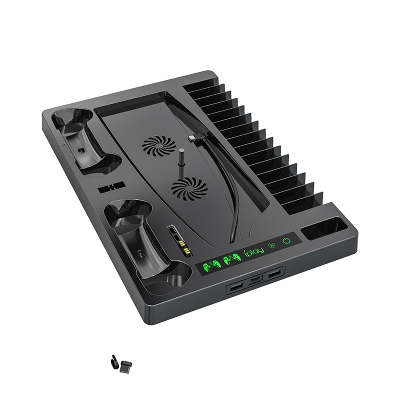 Soporte vertical para Playstation PS5 con soporte para auriculares Playstation PS5 vertical stand with Headset holder