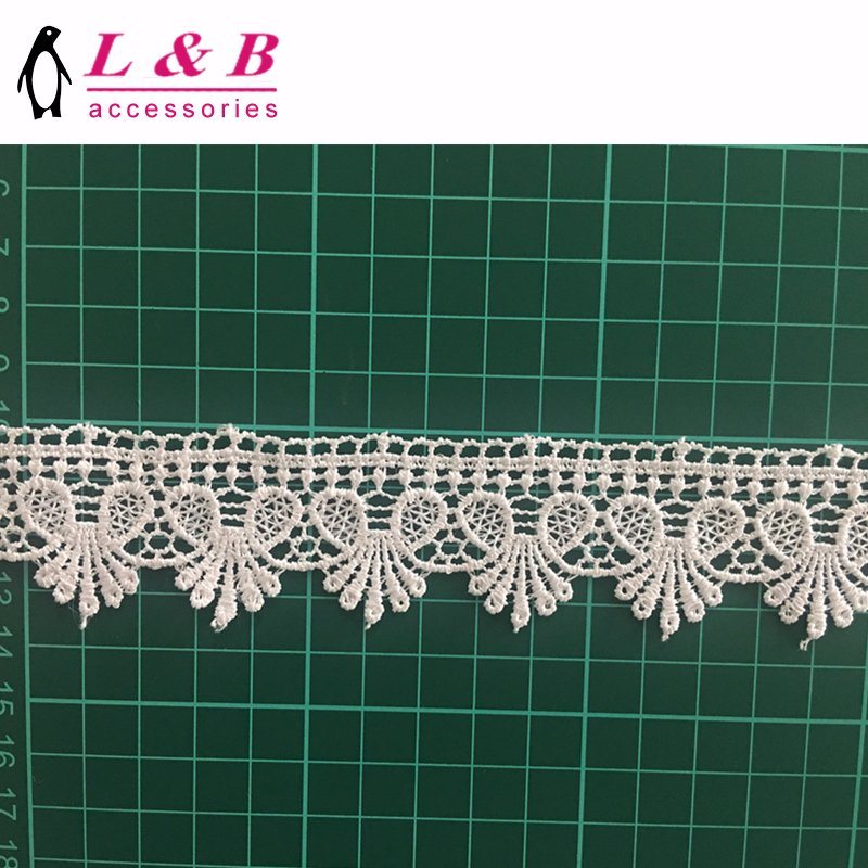 3.5cm Stock Design Embroidery Polyester Chemical Lace